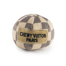 Charger l&#39;image dans la galerie, Haute Diggity Dog - Checker Chewy Vuiton Ball Squeaker Dog Toy
