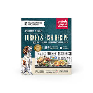 The Honest Kitchen® Gourmet Grains Turkey & Whitefish Recipe Dog Food 4 lb