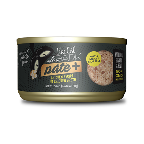 Tiki Cat® After Dark® Pâté+ in Chicken Broth Wet Cat Food
