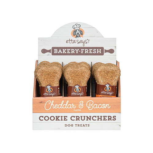 Etta Says!® Cheddar & Bacon Cookie Cruncher Dog Treat/Gâterie pour chien aux biscuits croquants au cheddar et au bacon