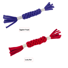 Load image into Gallery viewer, Knotty Pawz - Handmade Sustainable Macrame Candy Dog Rope Toy/Jouet en corde pour chien en macramé durable fait à la main
