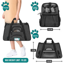 Load image into Gallery viewer, Heather Tote Bag Pet Carrier/Sac de transport pour animaux Heather Tote Bag
