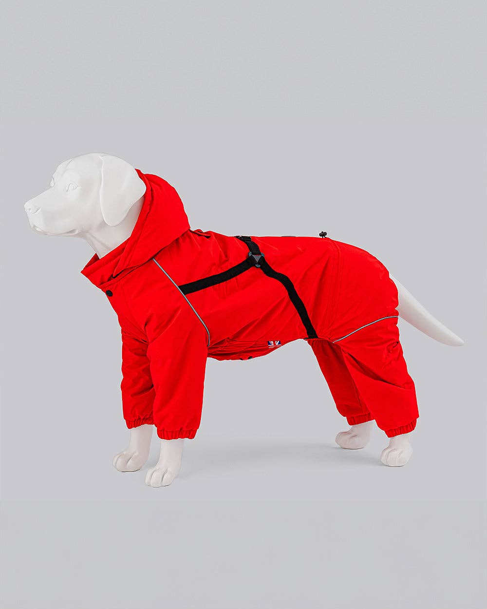 Hugo & Hudson - Winter Dog Snowsuit - Red/Combinaison d'hiver pour chien - Rouge