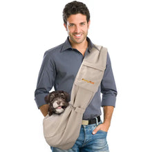 Charger l&#39;image dans la galerie, Furry Fido - Furry Fido Khaki Adjustable Pocket Pet Sling
