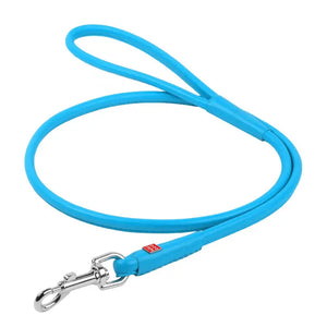 Glamour Reinforced Rolled Leather Leash With Metal Clip