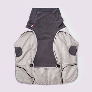 Hugo & Hudson - Thermal Self Heating Dog Jacket - Grey/Blouson autochauffant thermique pour chien - Gris