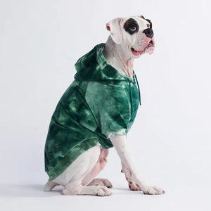 Spark Paws - Velvet Dog Hoodie (Emerald Green)/Sweat à capuche en velours pour chien (Vert émeraude)