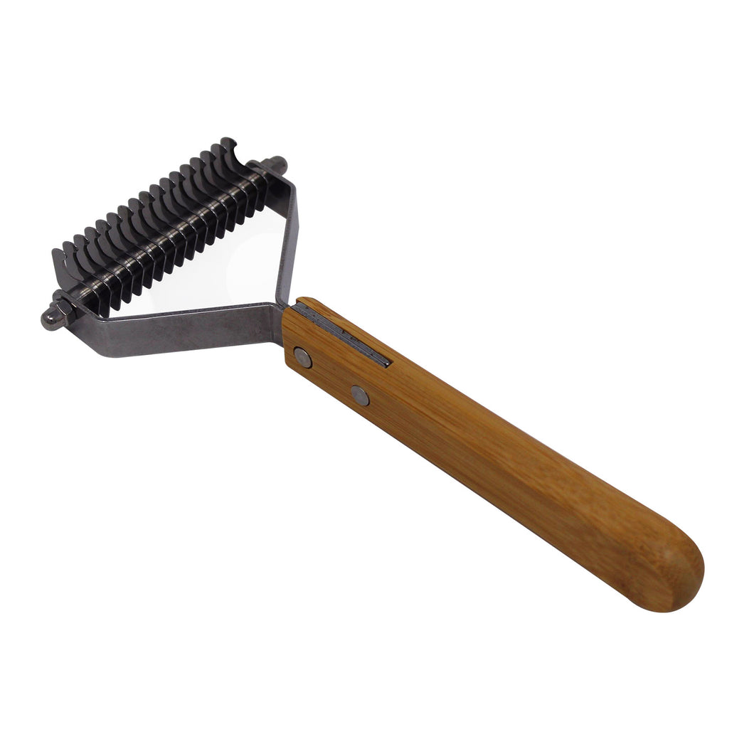 Bamboo Groom - Dematting Comb with 17 Stainless Steel Teeth