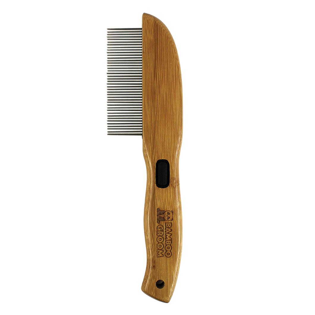 Bamboo Groom - Rotating Pin Comb with Rounded Pins