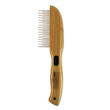 Load image into Gallery viewer, Bamboo Groom - Rotating Pin Comb with Rounded Pins
