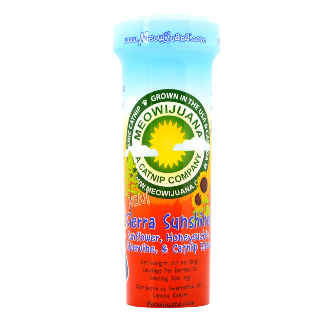MEOWIJUANA BY SMARTERPAW® Sierra Sunshine - Sunflower, Honeysuckle, Silvervine & Catnip Blend (26g)