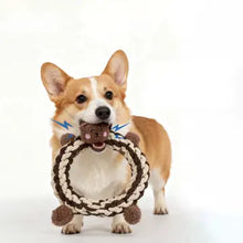 Load image into Gallery viewer, Monli - Jasper Squeaky Plush Rope Toy/Jouet en corde en peluche qui couine
