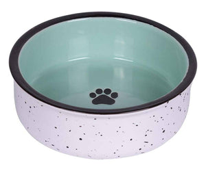 Tucker Teal/White  4.9" Pet Bowl