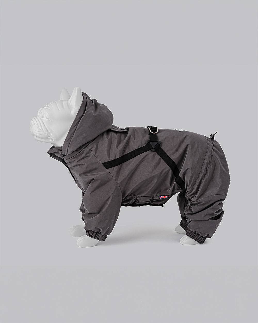 Hugo & Hudson - Winter Dog Snowsuit - Grey/Hugo & Hudson - Combinaison d'hiver pour chien - Gris