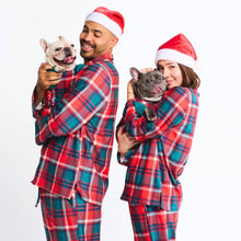 Load image into Gallery viewer, Spark Paws - Dog Pajama/Pyjama pour chien - Green and Red Plaid
