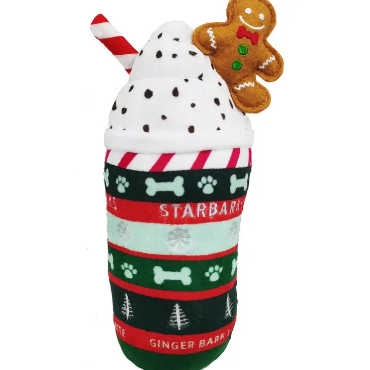 Haute Diggity Dog - Starbarks Ginger Bark Latte Christmas Plush Dog Toy