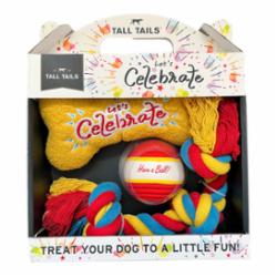 Tall Tails Let's Celebrate Dog Toy Gift Box (3pk)