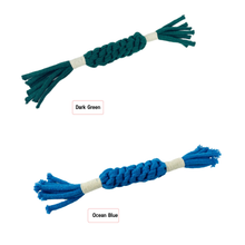 Load image into Gallery viewer, Knotty Pawz - Handmade Sustainable Macrame Candy Dog Rope Toy/Jouet en corde pour chien en macramé durable fait à la main
