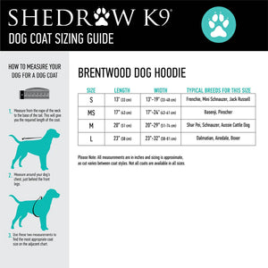 Shedrow K9 Brentwood Dog Hoodie