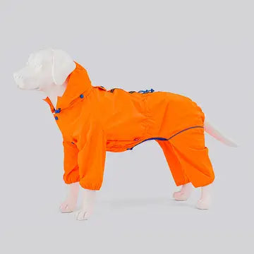 Hugo & Hudson - Reflective Hooded Overalls - Neon Orange