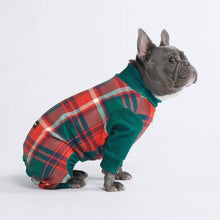Load image into Gallery viewer, Spark Paws - Dog Pajama/Pyjama pour chien - Green and Red Plaid
