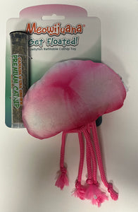 Meowijuana® - Get Floated! Jellyfish Refillable Cat Toy w/Catnip/Méduse jouet pour chat rechargeable avec herbe à chat