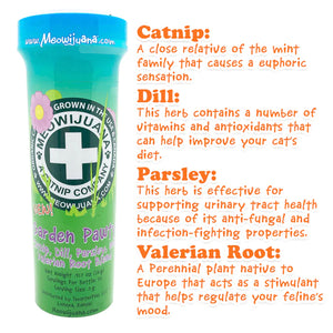 MEOWIJUANA BY SMARTERPAW® - A CATNIP COMPANY Garden Pawty - Catnip, Dill, Parsley & Valerian Root Blend (26g)