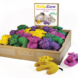 Holy Cow catnip toy by Goli Design (assorted)