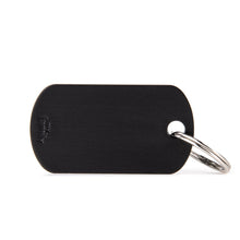 Load image into Gallery viewer, My Family Dog Tags (Basic Aluminium Military Tags) - Black/Noir
