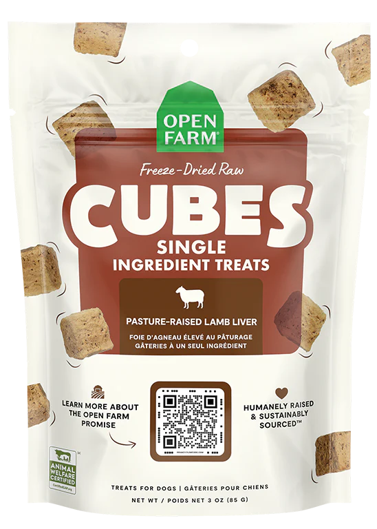 Open Farm® Freeze-Dried Raw Cubes/Cubes crus lyophilisés