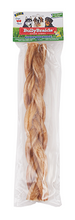 Load image into Gallery viewer, Pet Center® Bully &amp; Steer Pizzles Braided 11&quot; to 12&quot; (1 pk) Dog Treat
