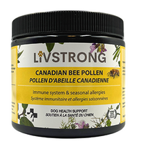 Charger l&#39;image dans la galerie, LIVSTRONG Canadian Bee Pollen Immune System &amp; Seasonal Allergies Dog &amp; Cat Health Support (150g)
