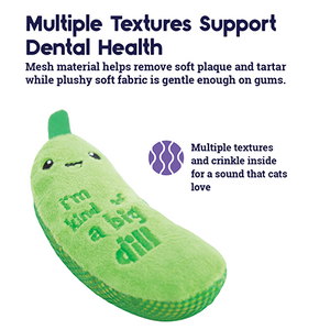 Outward Hound® Petstages® Crunchy Pickle Kicker Dental Cat Toy