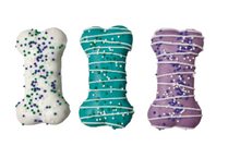 Load image into Gallery viewer, Bosco &amp; Roxy Dipped 3&quot; Birthday Bone Cookies (Assorted)
