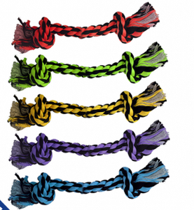 Multipet™ Nuts for Knots™ 2-Knot Rope Assorted Colors 6"