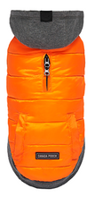 Charger l&#39;image dans la galerie, Canada Pooch® Hybrid Hoodie Jacket Charcoal/Orange Size
