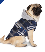 Load image into Gallery viewer, Canada Pooch® The Shacket Blue Plaid
