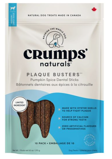 Crumps Plaque Busters With Pumpkin Spice Dog 10pc