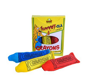 Yeowww Ola Crayon cat toy with Catnip (3 Crayons Per Box)