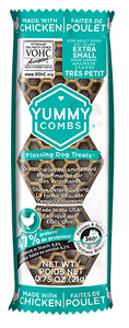 Yummy Combs® With Real Chicken Flossing Dog Treats™ X-Small (0.75oz)