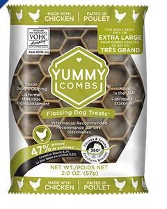 Yummy Combs® With Real Chicken Flossing Dog Treats™ X-Large (2oz)