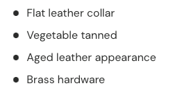 Shedrow K9 Bristol II Flat Leather Collar