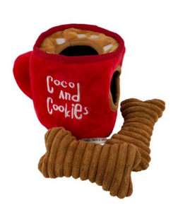 Tall Tails Coco Mug and Cookies Puzzle Dog Toy