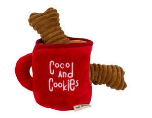 Tall Tails Coco Mug and Cookies Puzzle Dog Toy