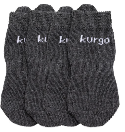 Kurgo Blaze Dog Socks Grey Set Of 4