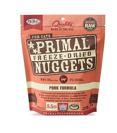 Primal For Cats - FD Nuggets Pork Formula (5.5oz)