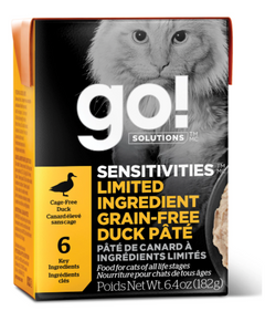 Go Sensitivities Lid Grain Free Duck Cat 24x6.4oz