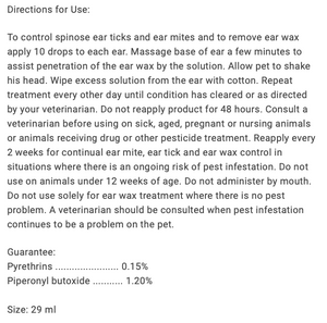 BioGroom Ear Mite Treatment 29ml