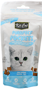 Kit Cat® Purrfect Pockets™ - Dental Care Cat Treat/Gâterie pour chat de soins dentaires (60g)