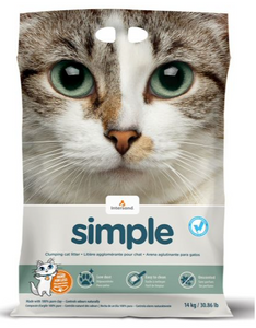 Intersand® Simple - Clumping Cat Litter/Litière agglomérante pour chat (14kg)